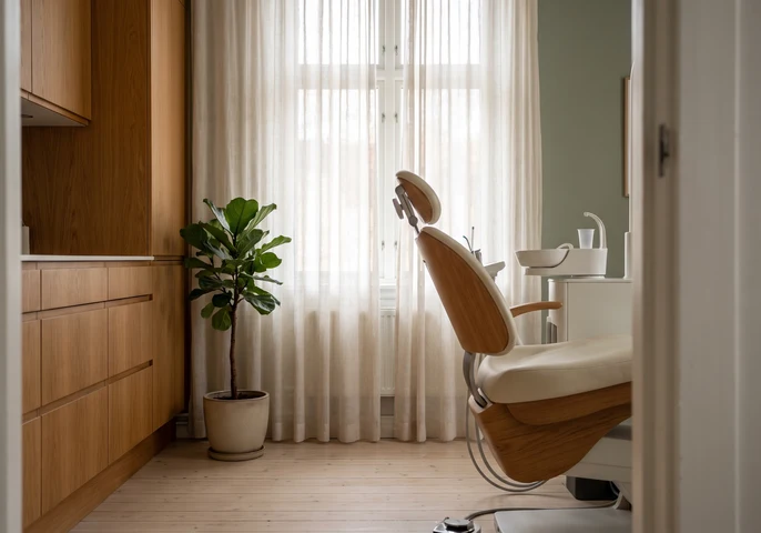 Behandlingsrom hos tannlege Vibeke Fornes