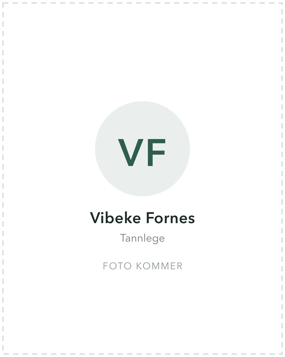 Vibeke Fornes, tannlege på Linderud senter