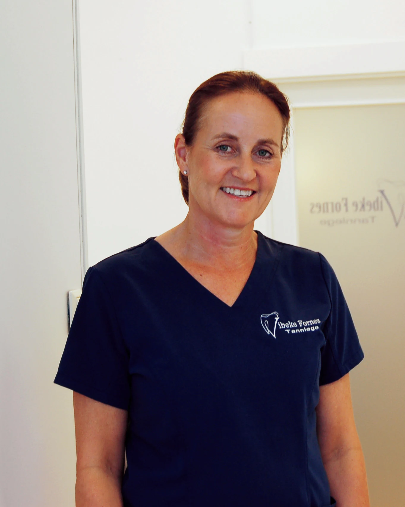 Tannlege Vibeke Fornes på klinikken på Linderud senter